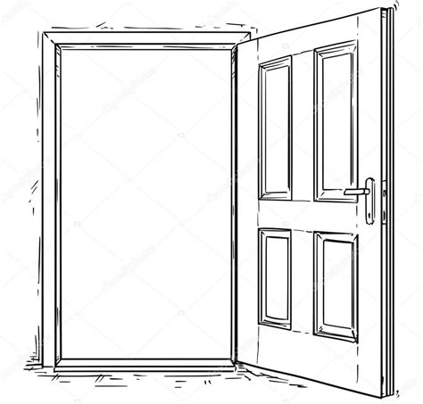 imagenes de una puerta para dibujar|dibujo puertas entrada.